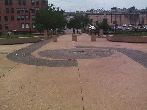 Center of the Universe - Closer view of the Center of the Universe in Tulsa, Oklahoma. Unfortunately, it was vandalized at some point (or points) in the past nine months or so.