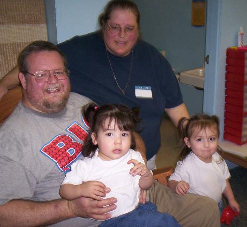 My family - Mark, me, Kayla and Gabriela