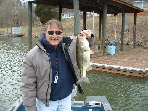 Smith Mountain Lake, VA - Small bass on my Birthday