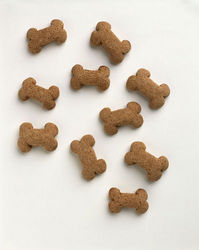 Dog Bone Cookies/Biscuits - This is a picture of dog cookies similar to the ones that I make.
