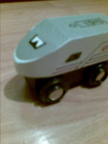 Train - This is my daughter's toy train. I think it would be nice to actually travel on a train like this, it looks like it would be a fast one!