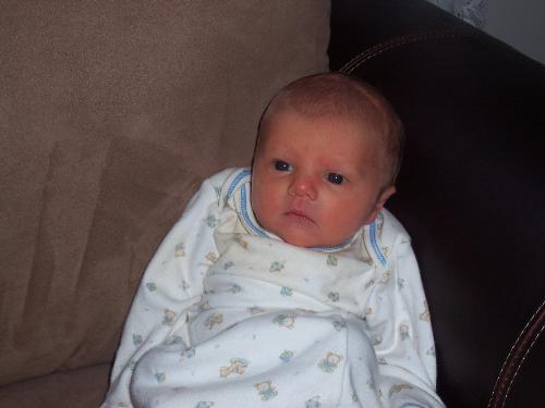 Geoffery - This is my newborn baby boy. He was only 5 days old in this picture! He is now 4 weeks.