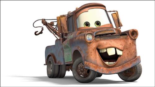 Mater from route 66 - Master from the movie Route 66. I was just going to upload a tow truck and then I found this one. It is a funny picture. 