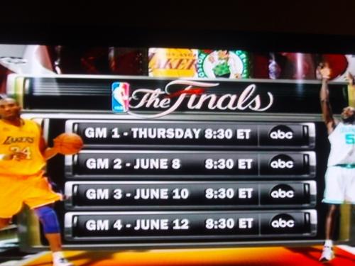 NBA Finals 2008  - NBA Finals between Boston Celtics and LA Lakers. 
