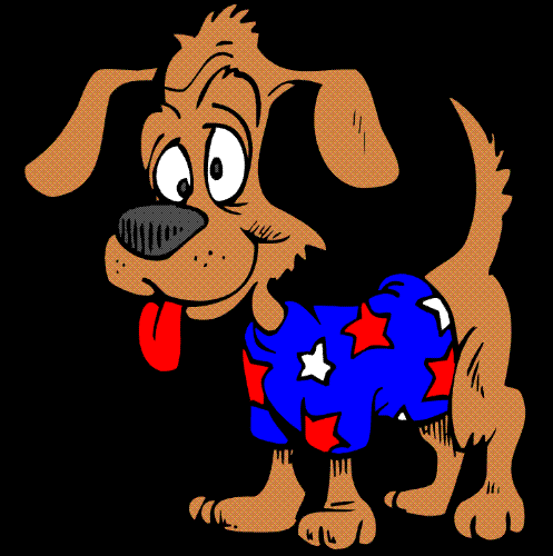 Dog in a Sweater - Picture of a dog wearing a sweater.