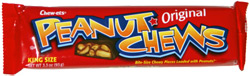 Chew-its Original Peanut Chews - Dark and yummy--peanut chews! I was sooo mad when the local stores stopped carrying Goldenbergs (THE best), but then my friend Bob send me these instead (I had to photograph them and then put them in a job I was type-setting for him), so I felt obligated to try them...YUMMY!