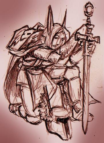 Mistery elf - drawing of an elf