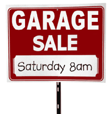 garage sale - saving on garage sale