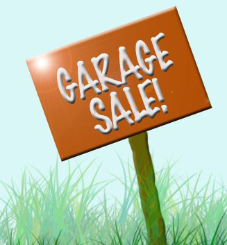 garage sale - saving on garage sale