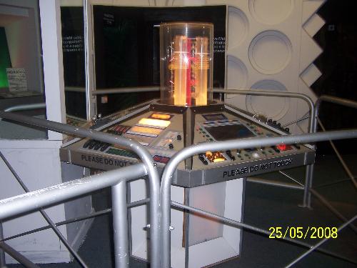 Part of the Dr Who exhibition - This photo is supposed to be of the inside of the tardis, the control panel.