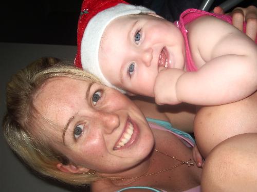 me and my youngest daughter Dec 2006 - merry xmas Britt