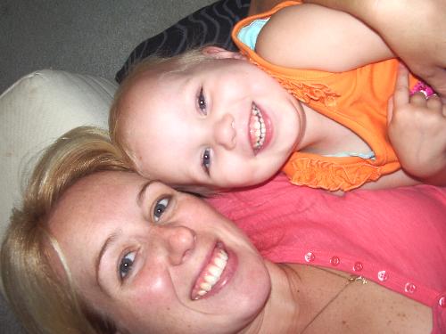 me and my eldest daughter - say cheese chrissy!