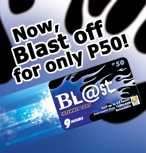 internet card - Blast internet card is a prepaid card used to access the internet.