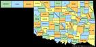 Oklahoma - Oklahoma county map.