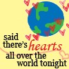 Song Lyric - One of Chris's song lyrics Hearts all over the world