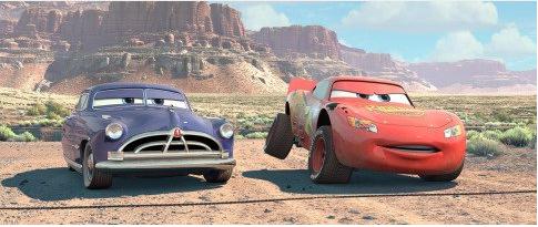 'Cars' movie - Lightning McQueen Vs Doc Hudson