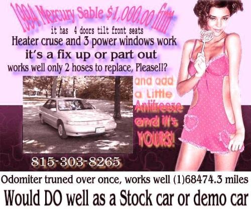 car for sale - for anyone who can tinker with cars.
