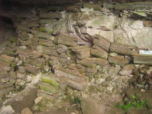 burial cave - One of the tourist spot in Sagada, Mt. province, Philippines... storage of dead people before..lol