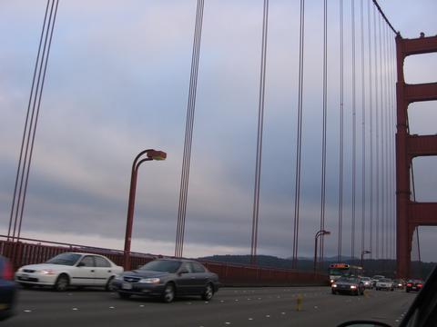 golden gate bridge - Driving through Golden Gate Bridge in San Francisco
