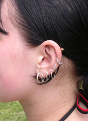 pierced ears - pierced ears, earrings