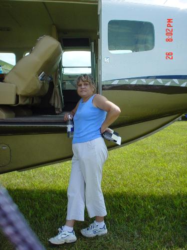 Cesna plane  - This photo was shot by my oldest son at the Indianpolis Air Show (2007). I was teasing him that it's gonna be mine someday, so he has to take my picture.