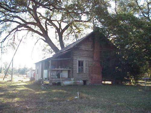 Log cabin, another view. - This is the cabin from the side, not much has changed.