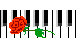 Piano - Piano with a rose