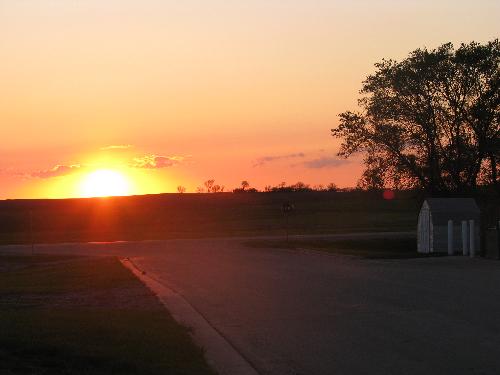 Sunset at dusk - I loved photos of sunsets and sunrises. This one was taken during a walk I took at dusk.