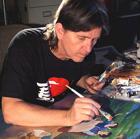 This guy painted some really pretty picks. - He paints nature and human together in a way that I have never seen before. He is amazing