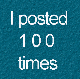 Post 100 sign - 100th post at myLot photo