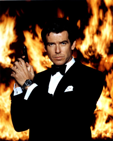 Pierce Brosnan in James Bond movies. - Pierce Brosnan in James Bond movies. He and Sean Connery were the fans favorite James Bond actors.