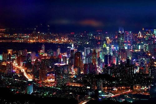 Shenzhen China - Shenzhen night show.