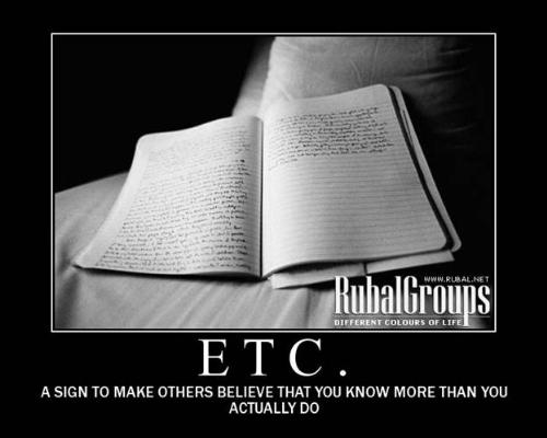 etc - etc