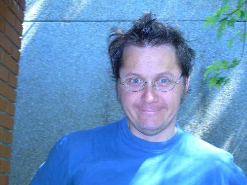 the nutty professor! - in the sun in Hungary!