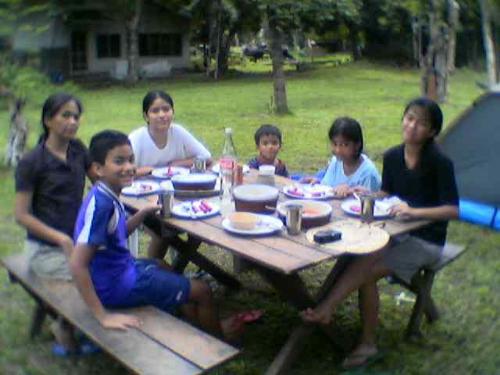 Our picnic long ago - This was our picnic in the garden long ago. I'm the one in the purple shirt. I don't look like that anymore. My family say that I changed a lot! Our picnic long ago - This was our picnic in the garden long ago. I'm the one in the purple shirt. I don't look like that anymore. My family say that I changed a lot!