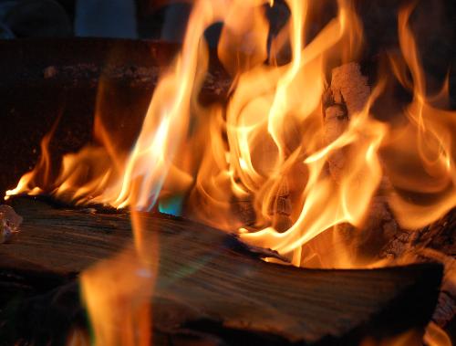 campfire - memorial weekend camping trip