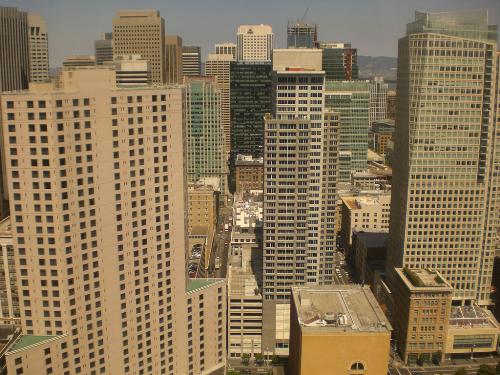 Downtown San Francisco - This picture was taken from the top of Marriott downtown San Francisco.