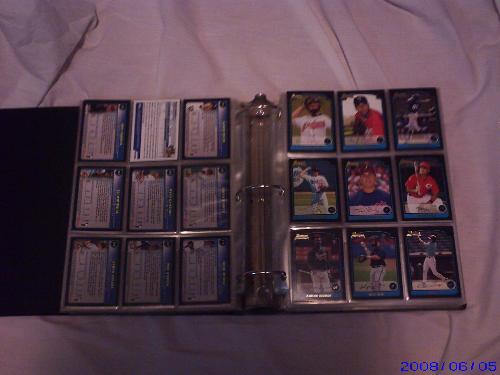 Baseball cards - One of my books of baseball cards.