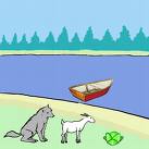 wolf,goat and cabbage - man-wolf-goat-cabbage problem
