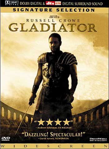 The Gladiator - The Gladiator movie with Russel Crowe.