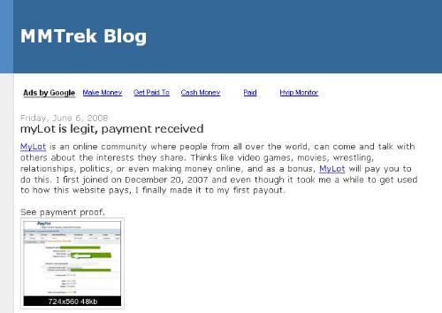 my blog - this is a screen shot of my blog