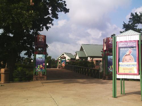 Tulsa Zoo Entrance - Taken before the zoo opened to the public on June 6,2008