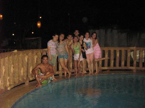 championship party - by the pool. pool party at the flamengo garden resort in Marikina City, June 6, 2008, celebration for winning the championship on volleyball and basketball