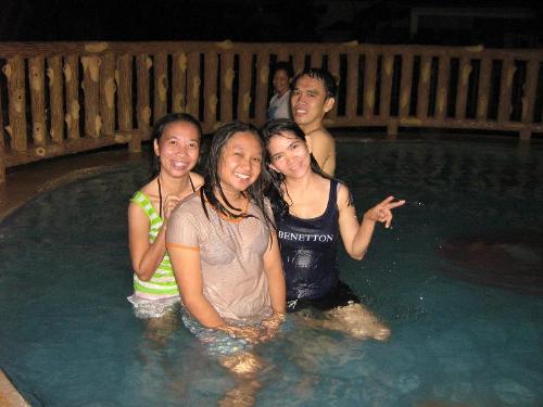 championship party - cheerers. pool party at the flamengo garden resort in Marikina City, June 6, 2008, celebration for winning the championship on volleyball and basketball