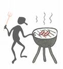 Barbie weather is here! - The male ritual burning of the meat he has slain with his spear!