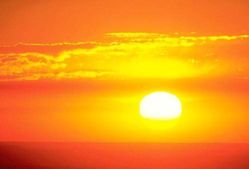 beautiful sun getting ready to shine  - beautiful sunny day is on the way