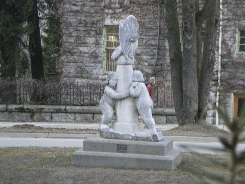 Kaslo memorial - This is a memorial in I believe Kaslo BC taken by my boyfriend. Very phallic don't you think LOL