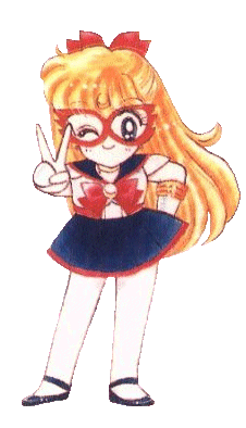 mini sailor v - I totally in love with the sailor moon series. Cute girls kicking bad-4ss bad guy/girls completely appealing to me when i grow up. I love sailor v the most. First she came out really serious, but then she's just as crazy and fun and almost as light-headed as usagi. And i adore the chibi version. I found this pic someday in the internet but i forgot the website. If somebody know where did i take this website, please let me know so i can ask for appropriate permission.