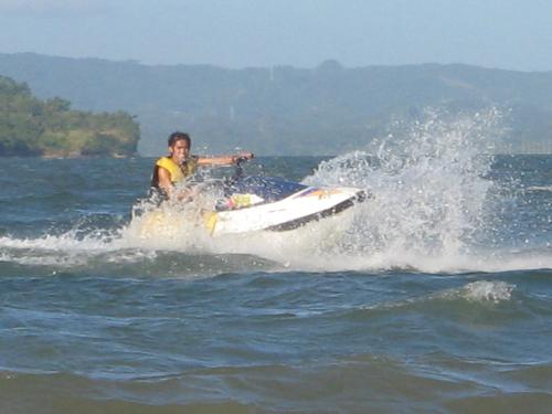 Jetskiiing In Action! - An image taken from 2007 vacation trip in one of the local wonderful provinces of Quezon, a local town in our country. It is at Pagbilao