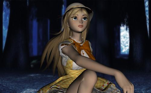 Daydreaming Aiko - A render made with DAZ 3D Studio featuring Aiko3.